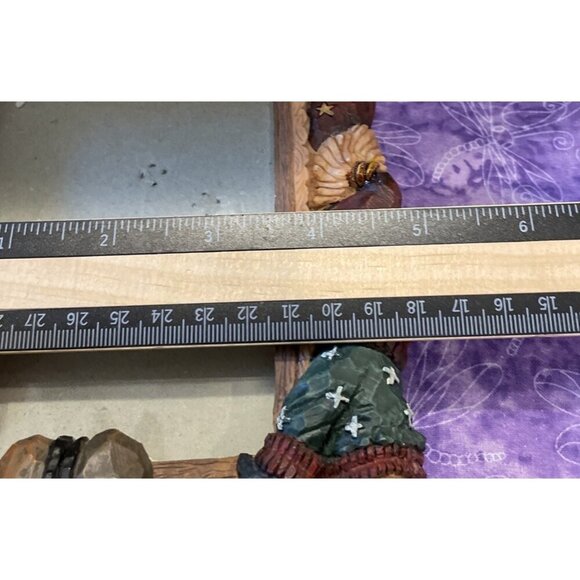 1997 Boyds Bears Collection Carvers Choice Christmas Santa Frame Shop 4 X 5 - Picture 4 of 5